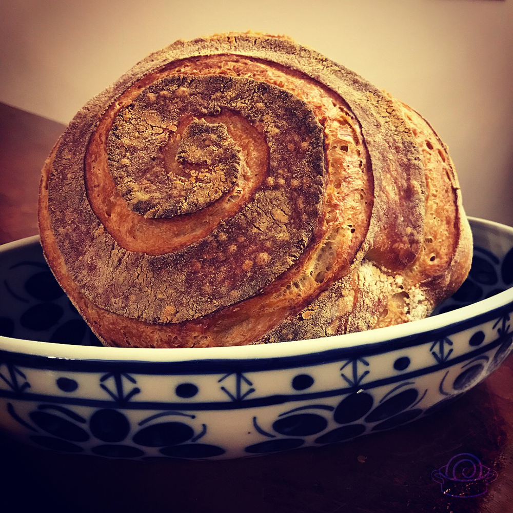 Pão italiano ou rústico de fermentação natural